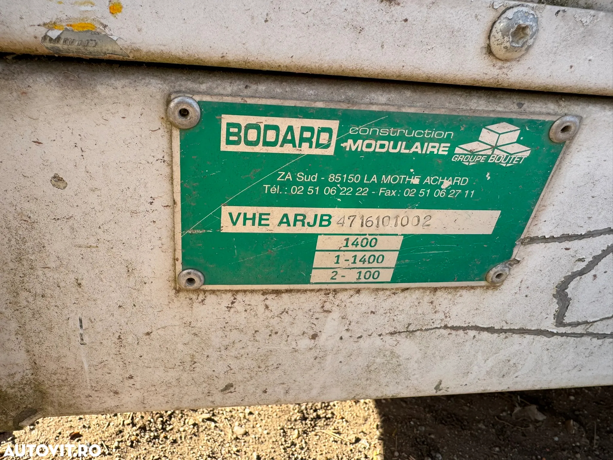 Remorca Container Vestiar / Depozit / Organizare Santier : 4 BUC : cu ACTE - 7