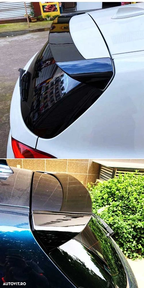 Eleron Luneta Lip Portbagaj Spoiler BMW Seria 1 E81 E87, Negru lucios - 5