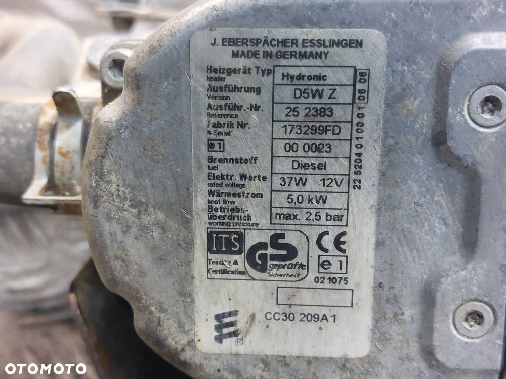 WEBASTO OGRZEWANIE POSTOJOWE MAZDA 5 I CR 2.0 CD HYDRONIC D5W Z - 2