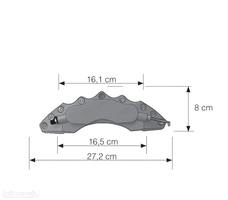 KIT CONJUNTO CAPAS TAMPAS PARA PINÇAS DE TRAVÃO - 2