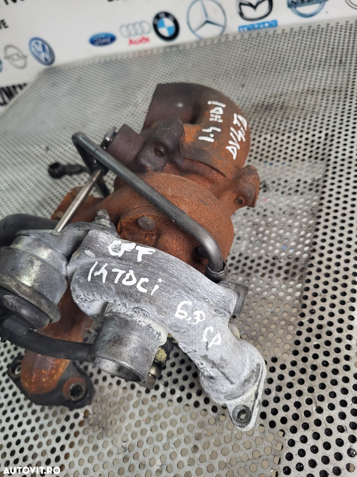 Turbo Turbina Peugeot 206 307 Citroen C2 C3 Ford Fiesta Fusion Toyota 1.4 Hdi Tdci An 2002-2003-200 - 2