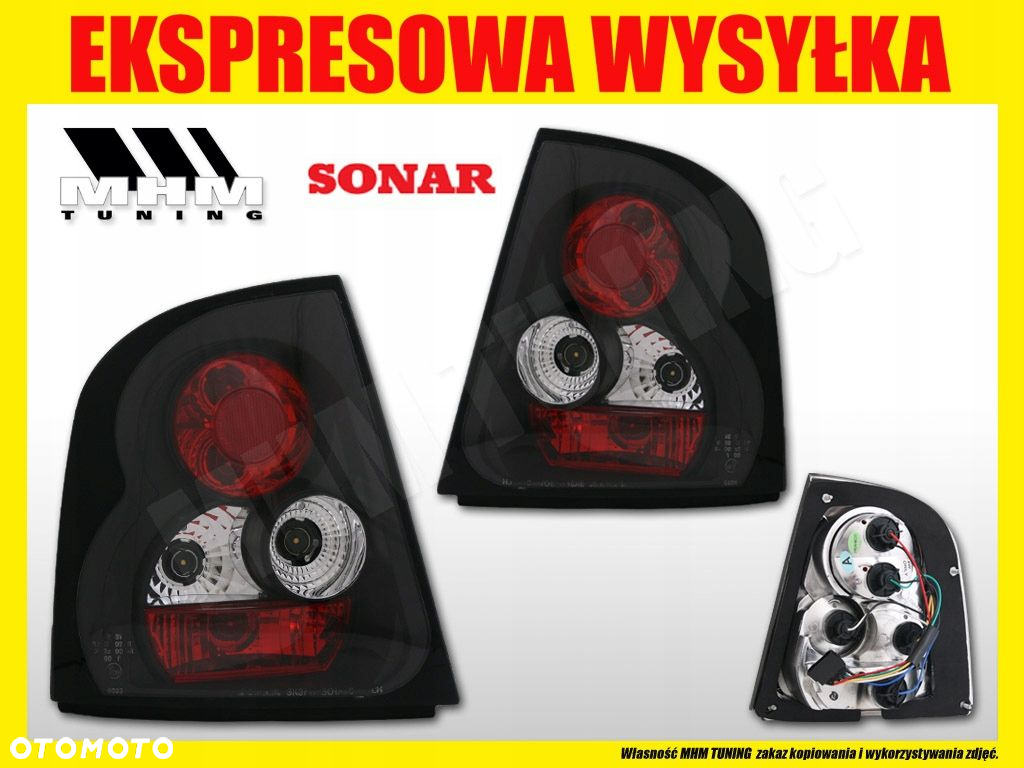 Lampy tyl Tuning Black Skoda Octavia I 1 1u 96-00 - 2