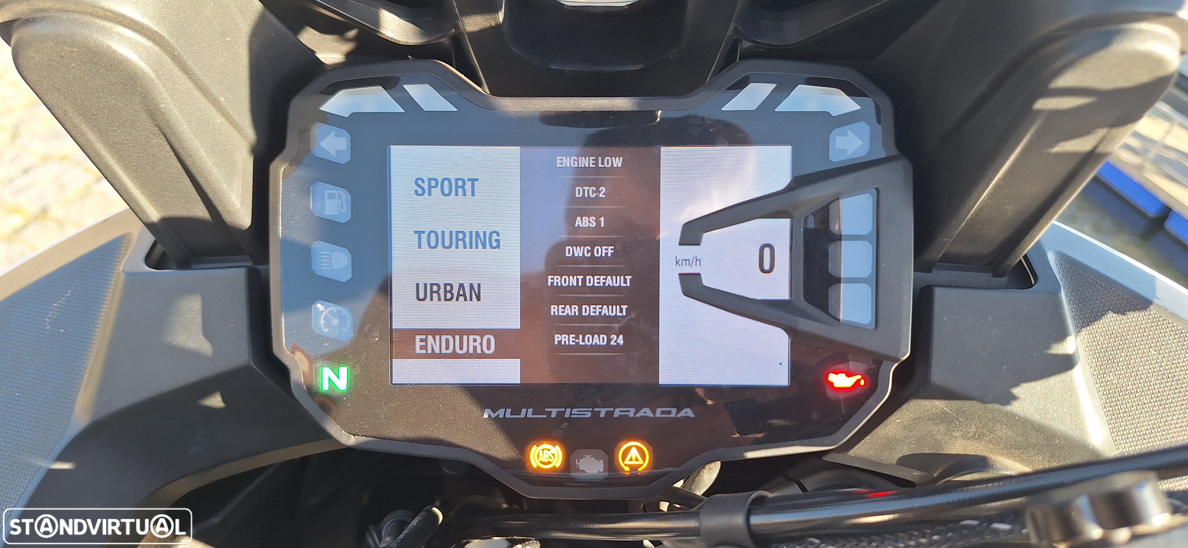 Ducati Multistrada 1200 S - 2015 (ecrã cor) kit touring - 12