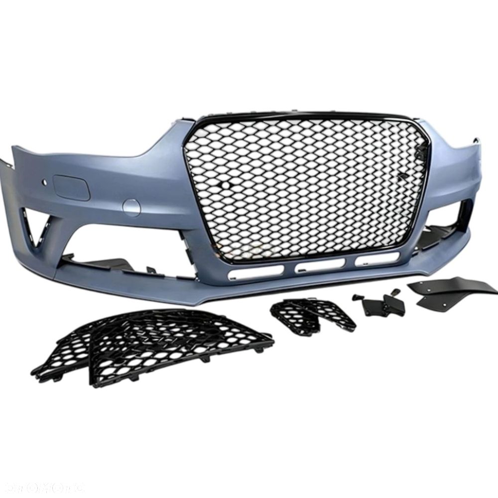 ZDERZAK PRZEDNI KOMPLETNY RS LOOK AUDI A4 B8 LIFT 2011-2015 - 4