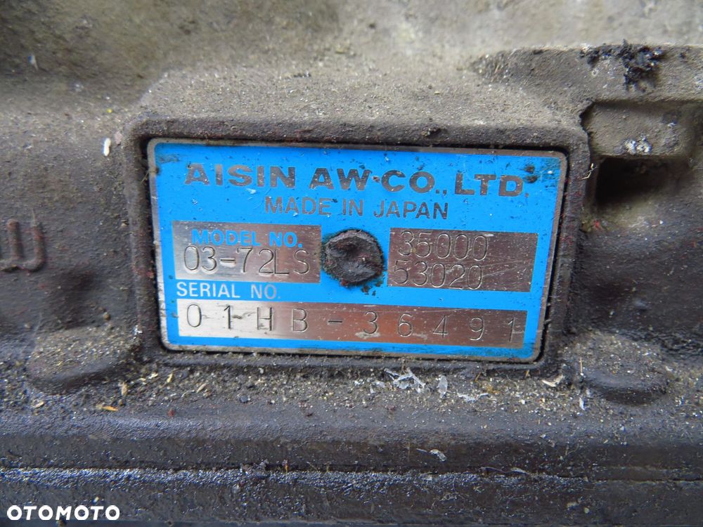 SKRZYNIA BIEGÓW AUTOMATYCZNA LEXUS IS I 3500053020 0372LS - 6