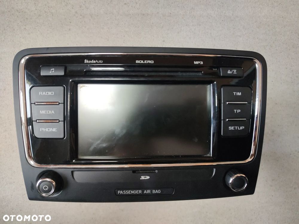 SKODA SUPERB II RADIO FABRYCZNE CD NAWIGACJA BOLERO 3T0035156C - 1