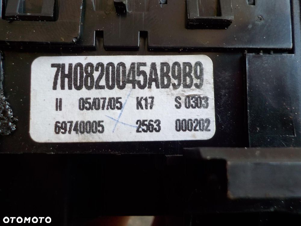VW T5 PANEL OGRZEWANIA NAWIEWU KLIMA 7h0820045ab9b9 - 3