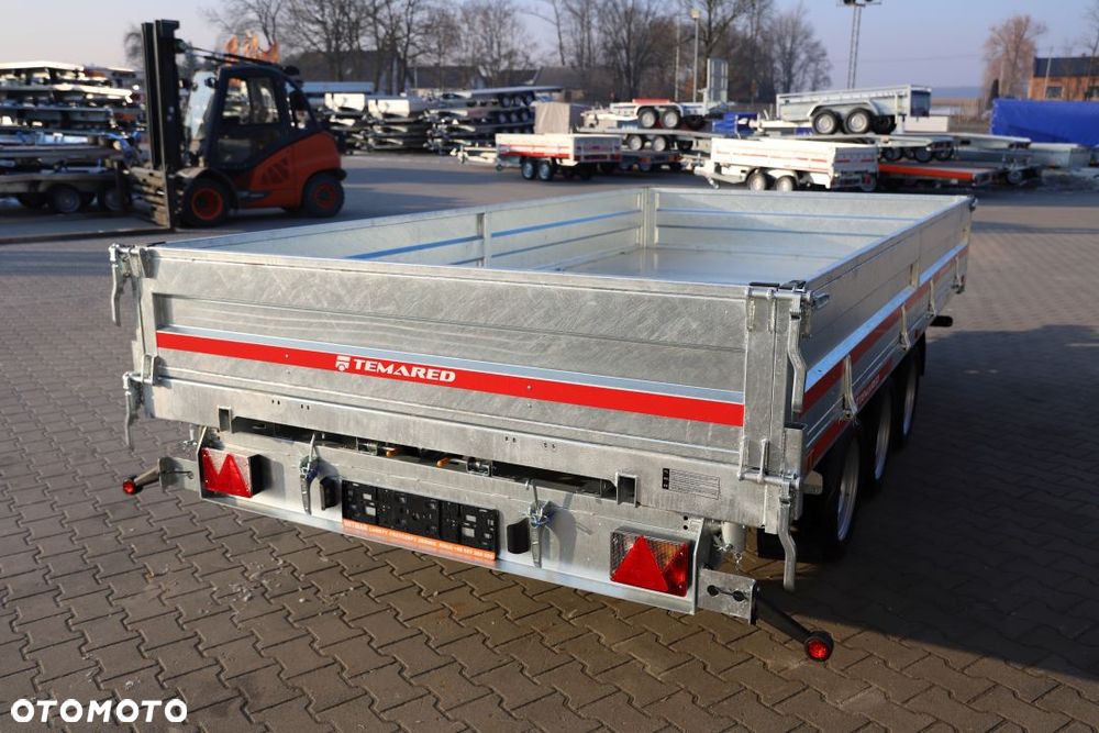 TEMARED /MARTZ TIPPER 4020/3 C S 3,5T 405x197x40 cm , DMC 3500 kg, 3 osie, Koła 195R13C, Burty stalowe - 9