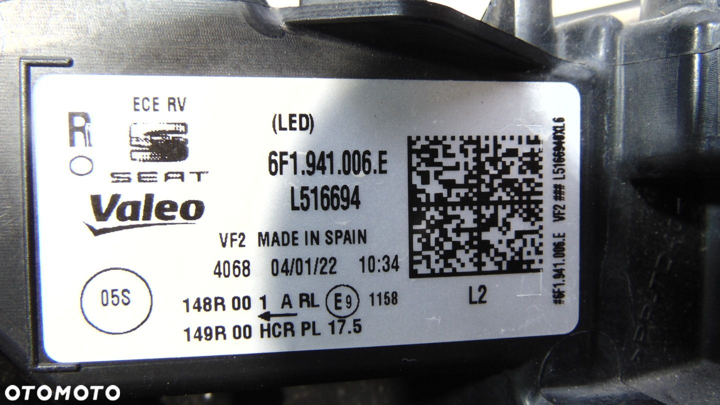 Lampa prawa przód SEAT IBIZA V 5 LIFT 6F 22- - 8