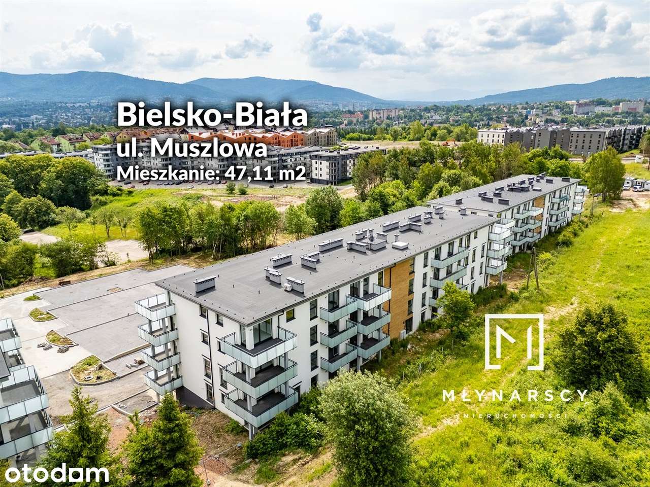Mieszkanie 47m² z widokowym balkonem na Muszlowej