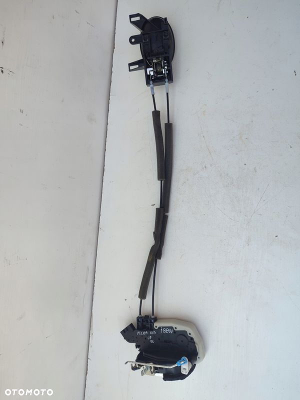 Zamek drzwi lewy przód NISSAN MICRA IV K13 LIFT EU 4PIN 75TYS PRZEBIEGU - 3
