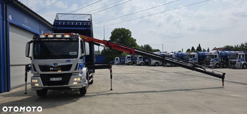MAN TGM 18.320 WYWROTKA+HDS PALFINGER PK 12.501 SLD sterowanie radiowe 1t/10m - 13