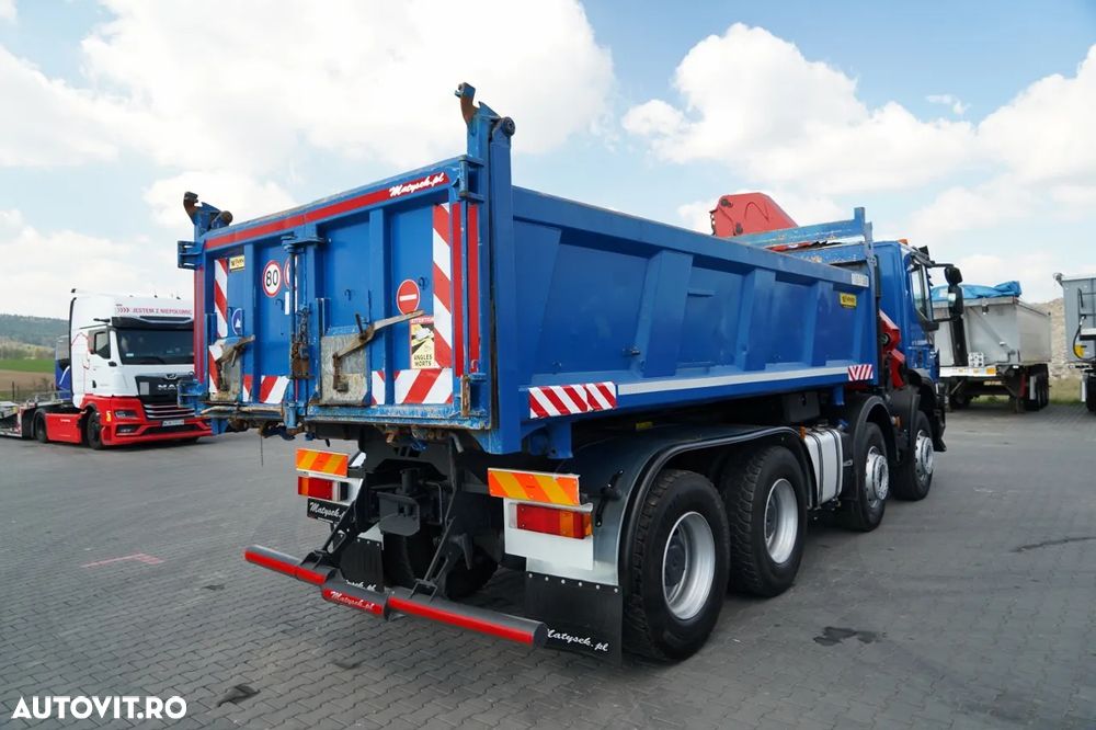 Iveco TRAKKER 410 EEV / 8X4 / Basculantă pe două laturi / HYDROBORTA / BORDMATIC / HDS HMF 1730 K2 / EURO 5 EEV - 14