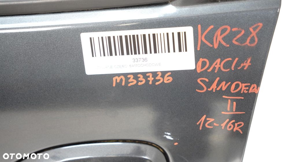 DRZWI LEWY PRZÓD PRZEDNIE DACIA SANDERO II 12-16R - 12