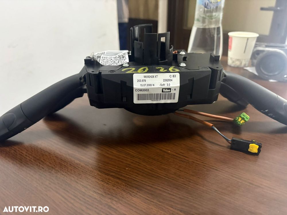 Maneta semnalizare cu bloc lumni si maneta stergator pentru Peugot/Citroen Berlingo 2. Cod 96592428 XT - 1