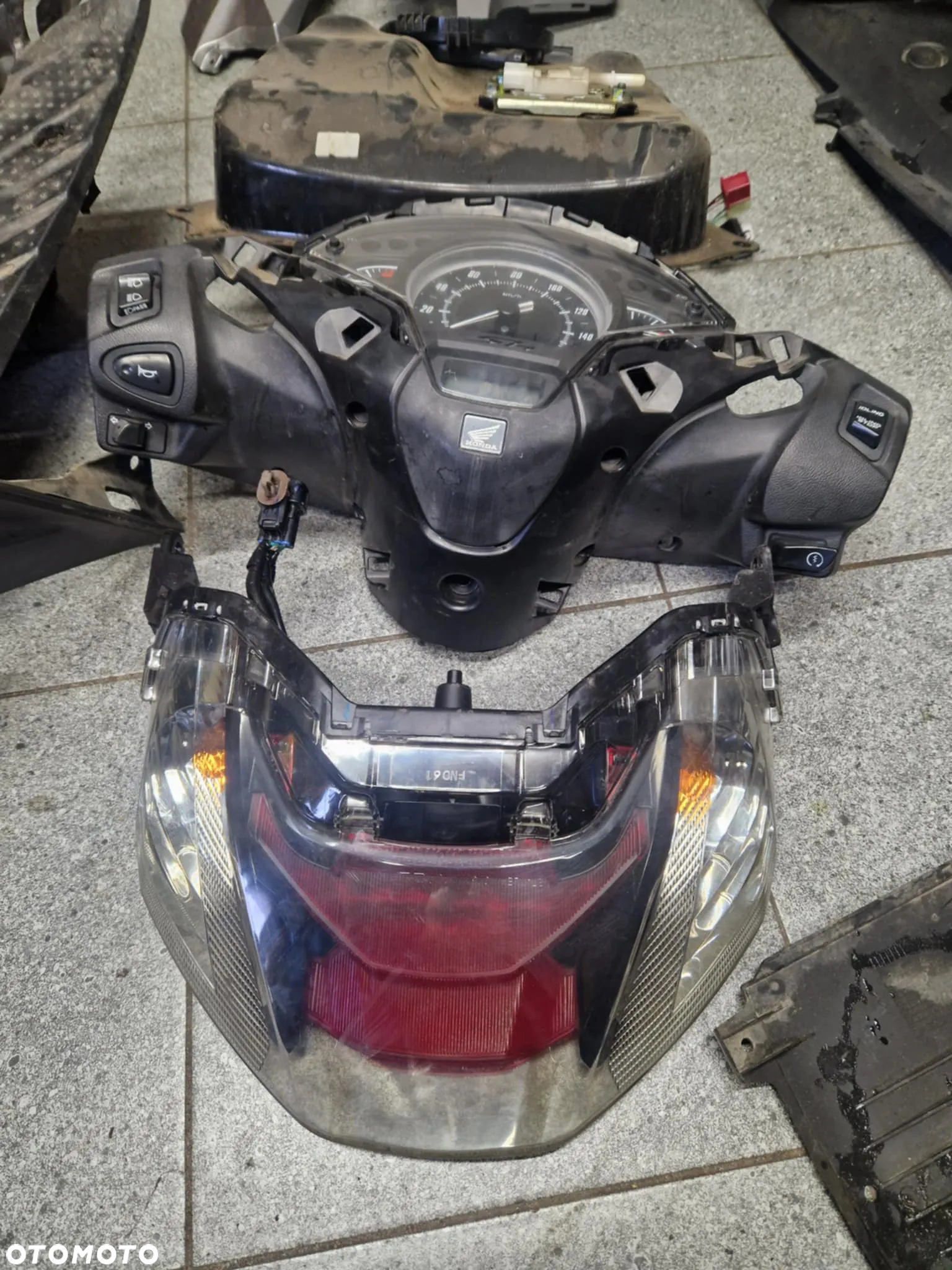 Silnik plastiki koła osprzęt Honda SH125 - 2