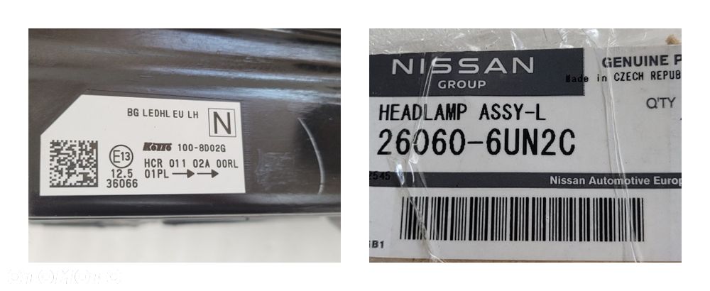 LAMPA LEWA PRZÓD NISSAN QASHQAI III J12 2021- KOITO 100-8D02F 26060-6HN2C - 15