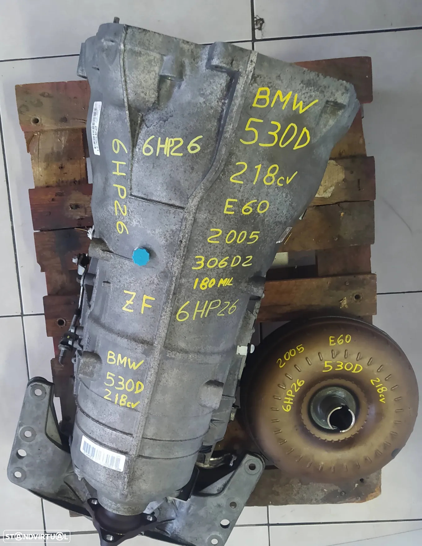 BMW 530D caixa automatica 6HP26 E60 / E61 M57 306D2 218cv ZF 6HP26 - 5