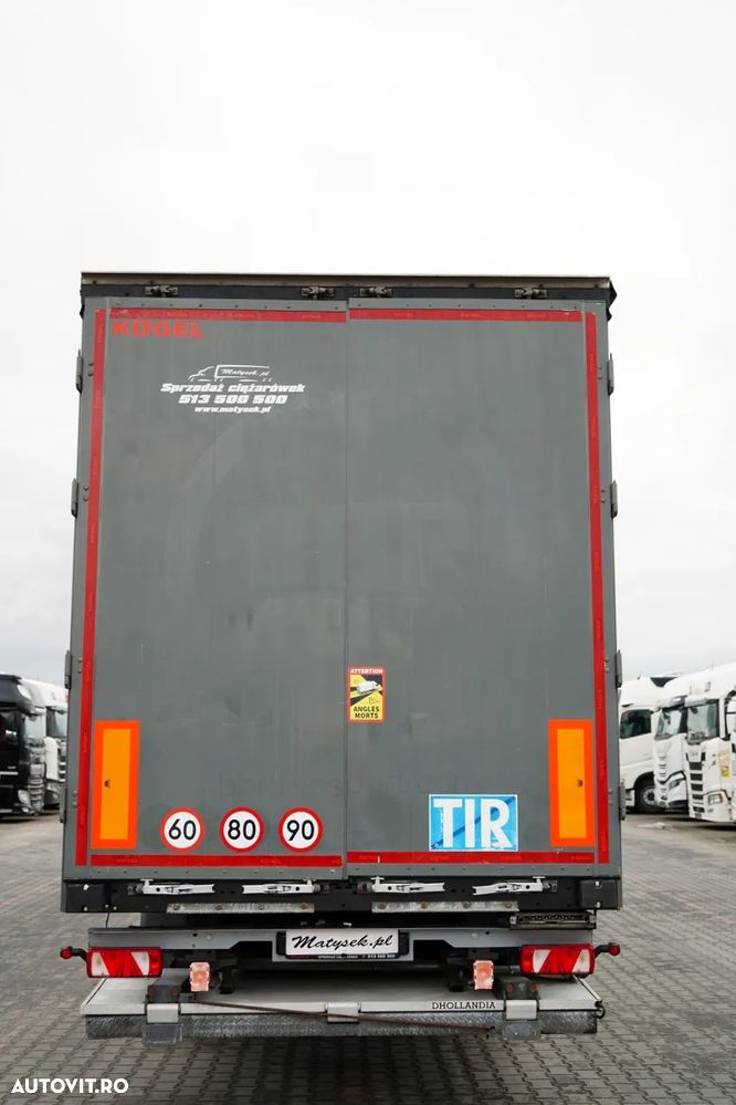 Kögel CORTINĂ / STANDARD / LIFT 2.000 kg / CONTENIER PENTRU PALEȚI / AXĂ RIDICATĂ / SAF - 12