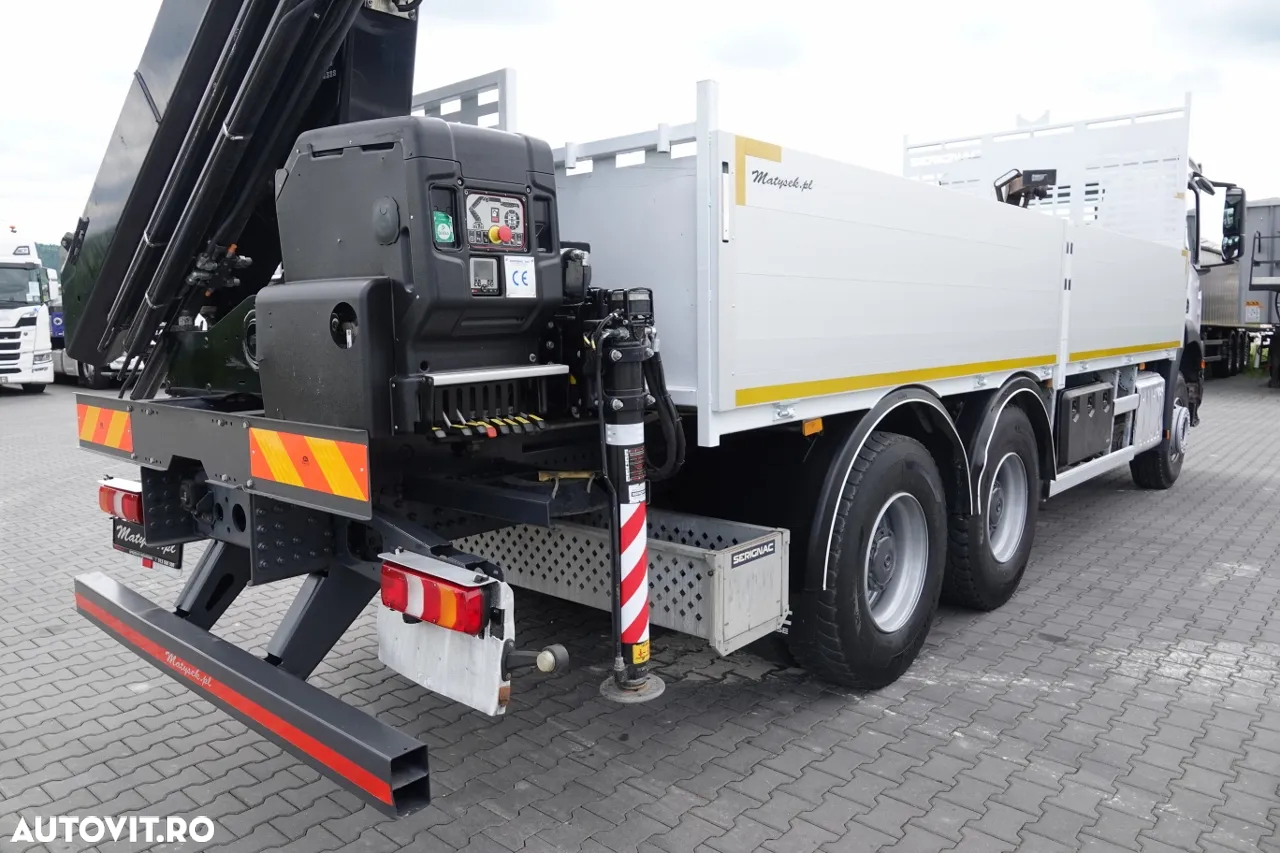 Mercedes-Benz AROCS 2640/ 6x4 / TRANSMISIE - 6,5 M / HDS HIAB 158 DS-4 / extensie: 12,5 M / EURO 6 / RADIOCOMANDĂ / ROTATOR / FURCI / 2020 - 13