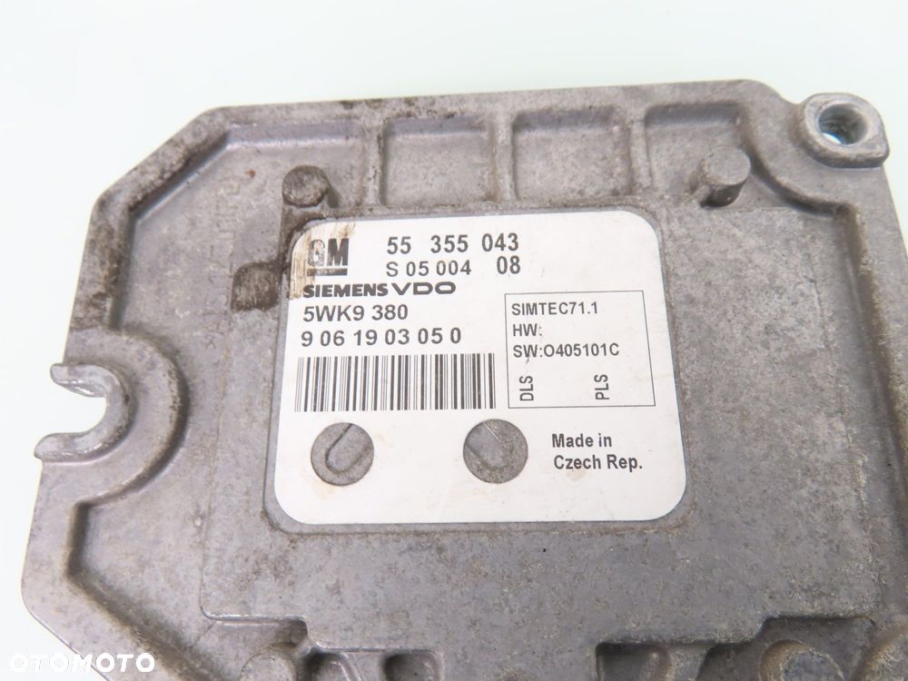 STACYJKA STEROWNIK OPEL MERIVA A 1.8 55355043 5WK9380 13201076BH - 5