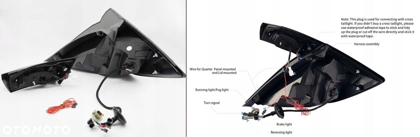 Lampy tyl ne kpl Vland Led Neon Diody Tuning Black Honda Civic X 10 16- HB - 7