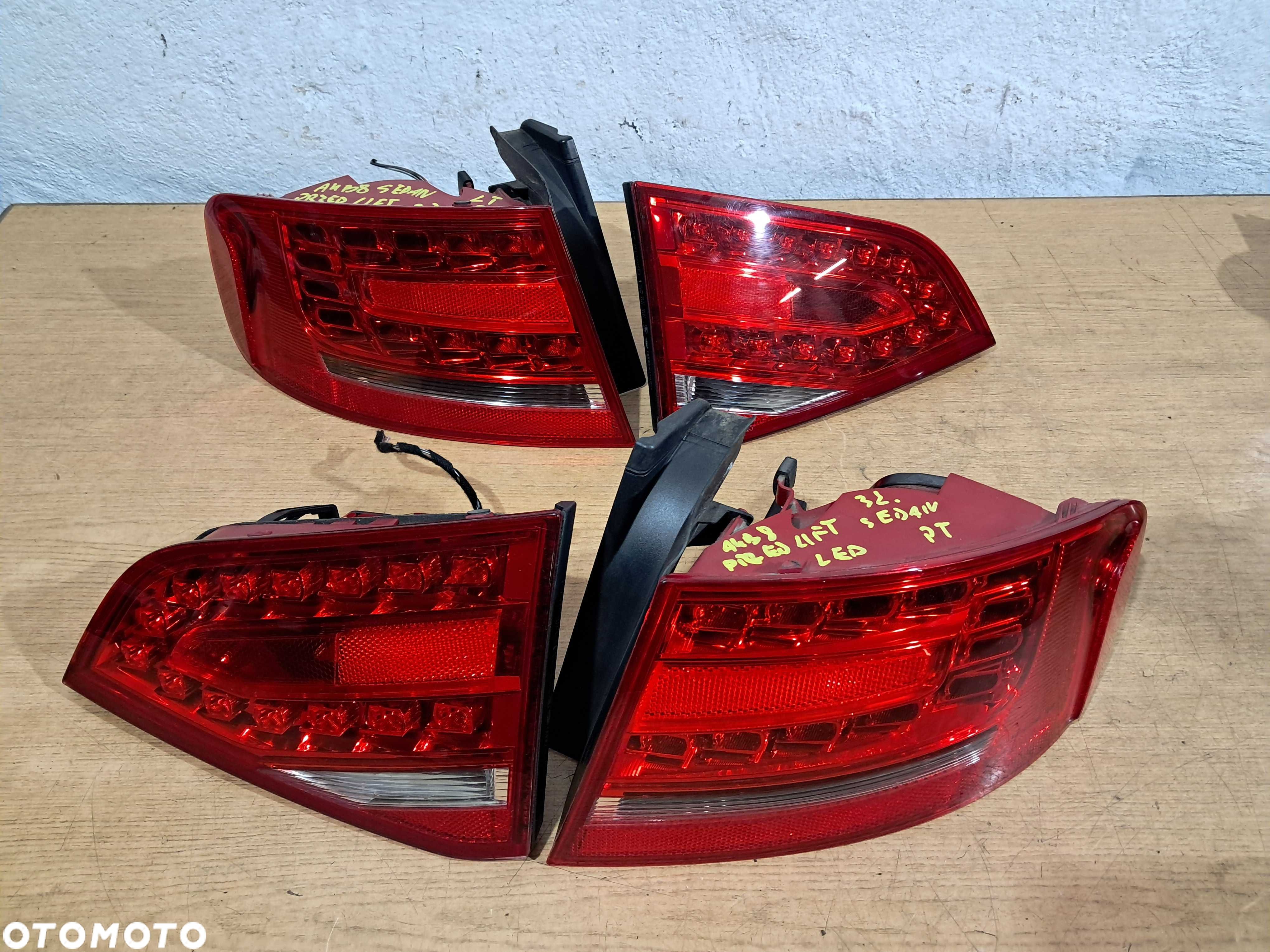 AUDI A4 B8 przed lift SEDAN LED lampy lampa tył tylne prawa lewa - 1
