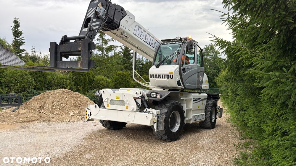 Manitou Ładowarka teleskopowa Manitou Mrt 2150 + Privilage Roto obrotowa 360 Pilot sterowanie radiowe Kosz Widły 2016/17 1840 2550 2540 silnik Mercedes 2150+ Merlo