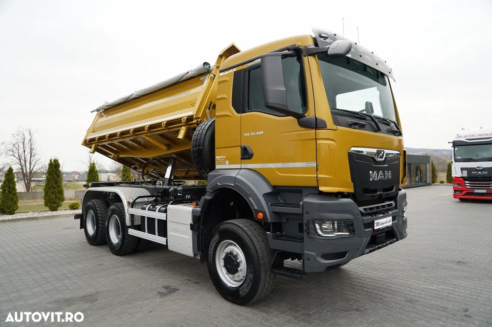 MAN TGS 33.480 / 6X6 / BASCULATOR 3 LATE / BORDMATIC / HYDROBRA / KH KIPPER / AUTOMAT / NOU / DISPONIBIL IMEDIAT / - 10