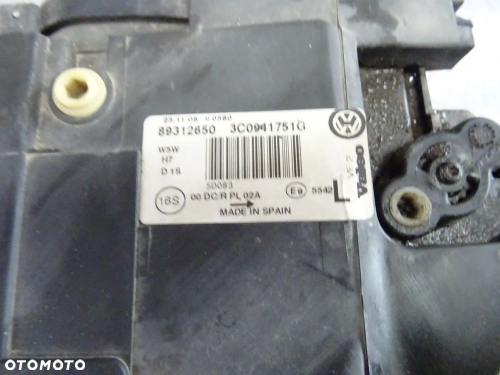 3C0941751G 3C0941752G lampa przod BIXENON Skretny  VW Passat B6 czesci - 5