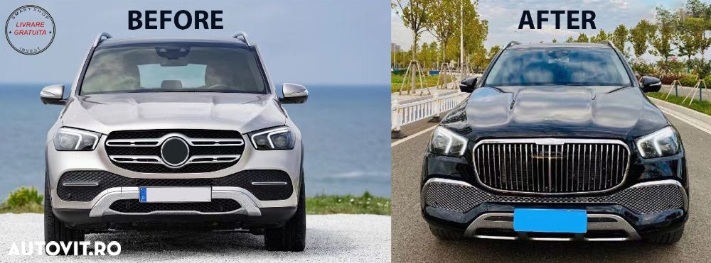Bara Fata Mercedes GLE SUV W167 GLE Coupe C167 (2019-up) M Design- livrare gratuita - 16