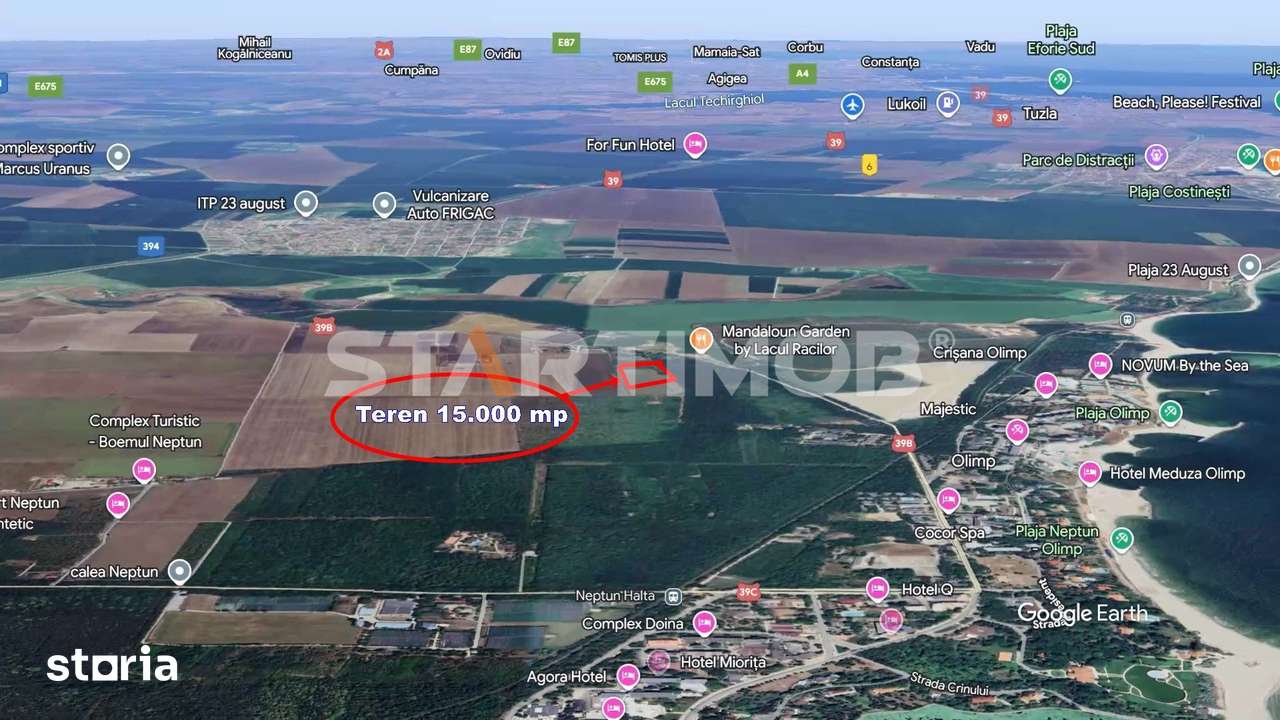 Teren ideal investitie litoral zona statiunii Olimp - Imagine principală: 4/8