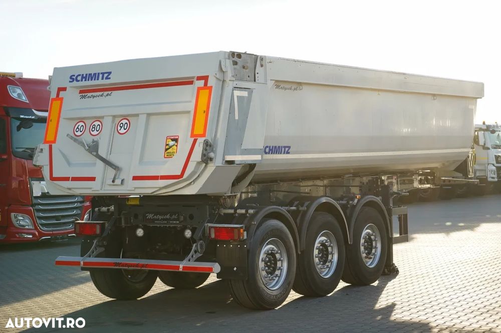 Schmitz Cargobull / BASCĂLĂTOR / 26 m3 / HIDROCLAPEATĂ / AXĂ RIDICABILĂ / - 6
