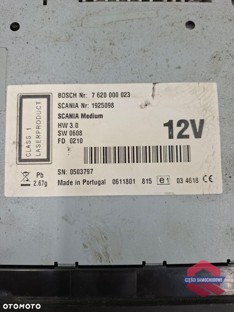RADIO FABRYCZNE 12V BOSCH SCANIA - 3