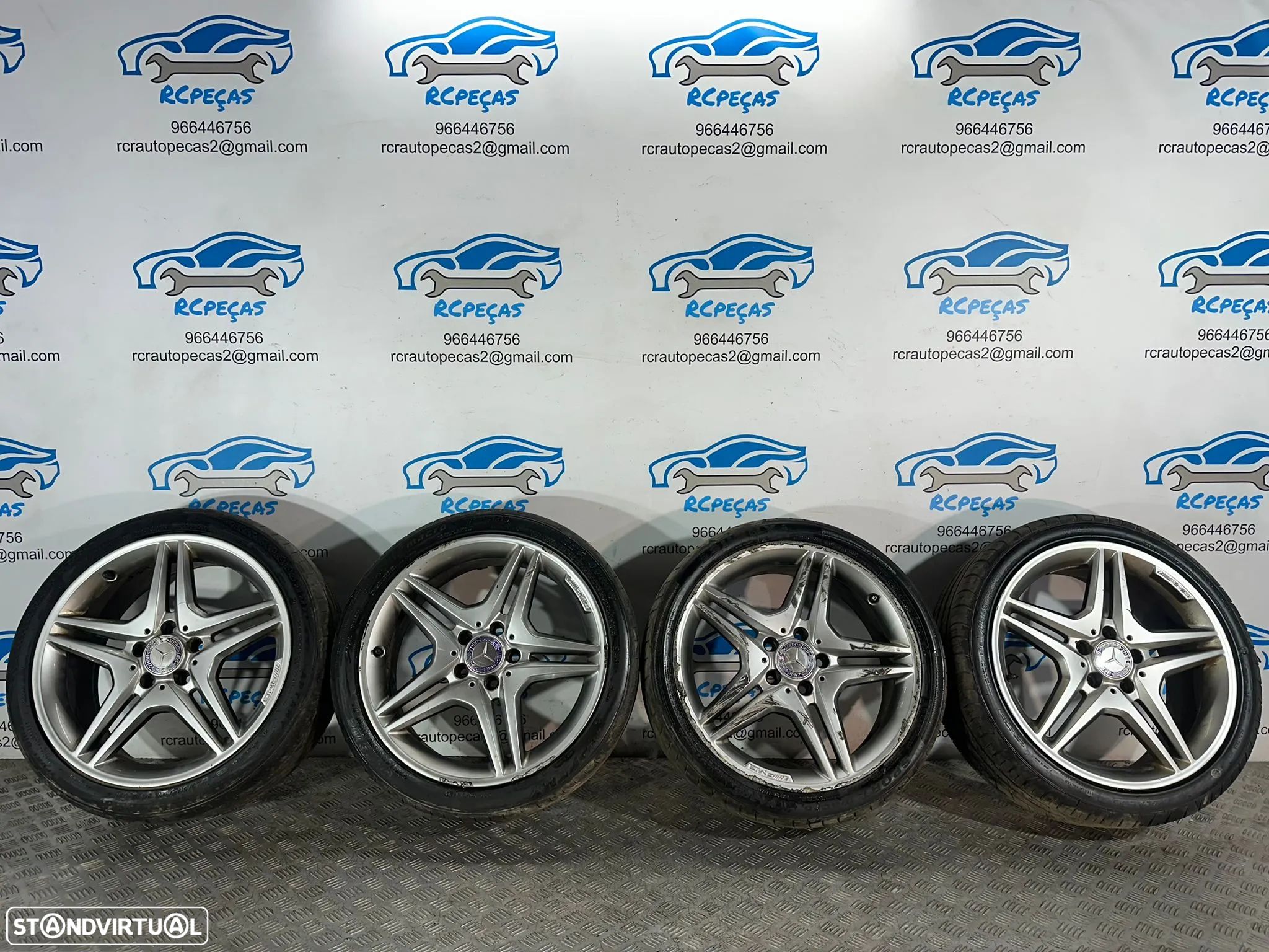 .Conjunto Jantes 18 Originais AMG Mercedes Benz 5x112 7.5J ET52 - 1