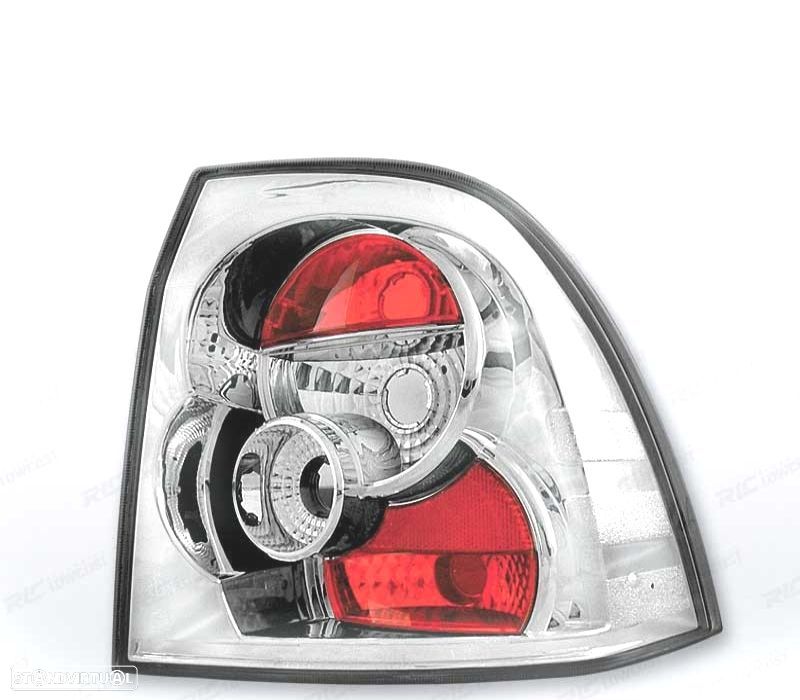 FAROLINS TRASEIROS OPEL VECTRA B 99-02 CROMADO - 1