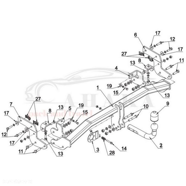 Hak Holowniczy Odkręcany Do Opel Crossland X Od 2017 - 3