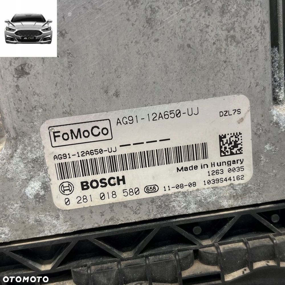 STEROWNIK SILNIKA 2.2 TDCI EURO 5 MONDEO MK4, S-MAX MK1 AG91-12A650-UJ - 2