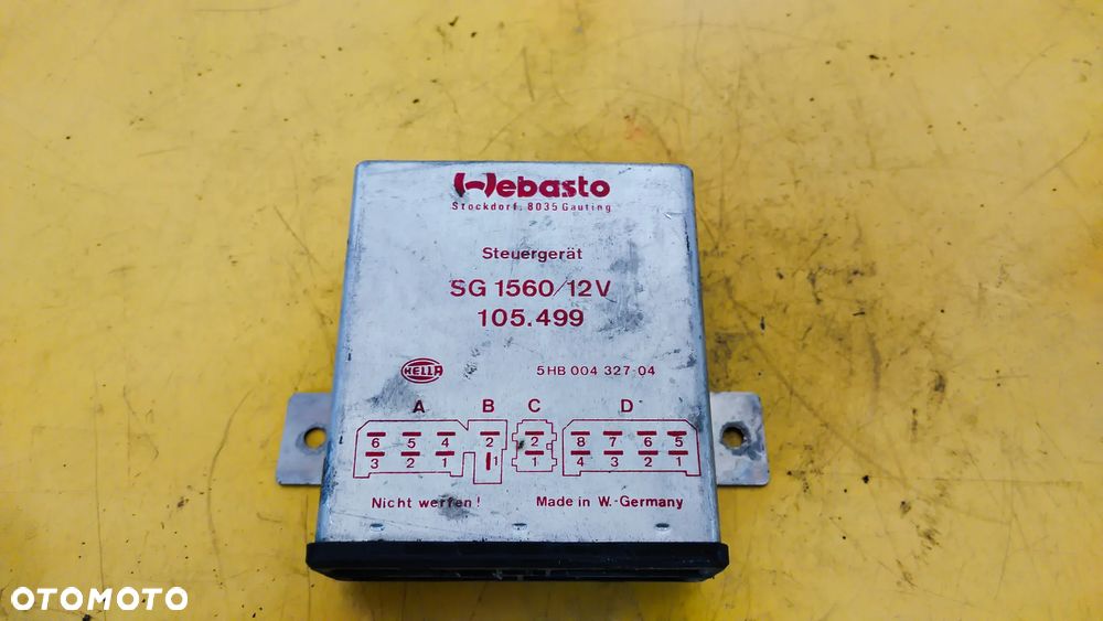 MODUŁ STEROWNIK WEBASTO BMW AUDI MERCEDES SG 1560 5HB00432704 - 1