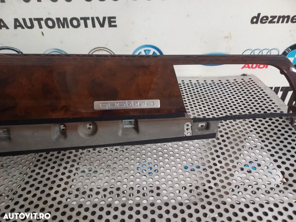 Ornamente Ornament Trim Bord Mahon Audi A8 4H D4 Volan Stanga An 2010-2011-2012-2013-2014-2015-2016 - 9