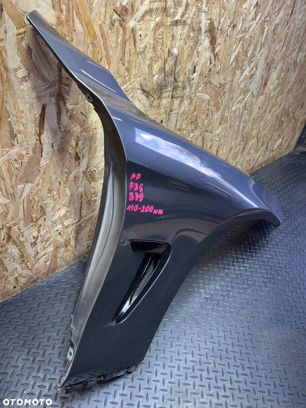 BŁOTNIK PRAWY PRZÓD BMW F32 F36 PRZED LIFTEM B39 MINERALGRAU - 8