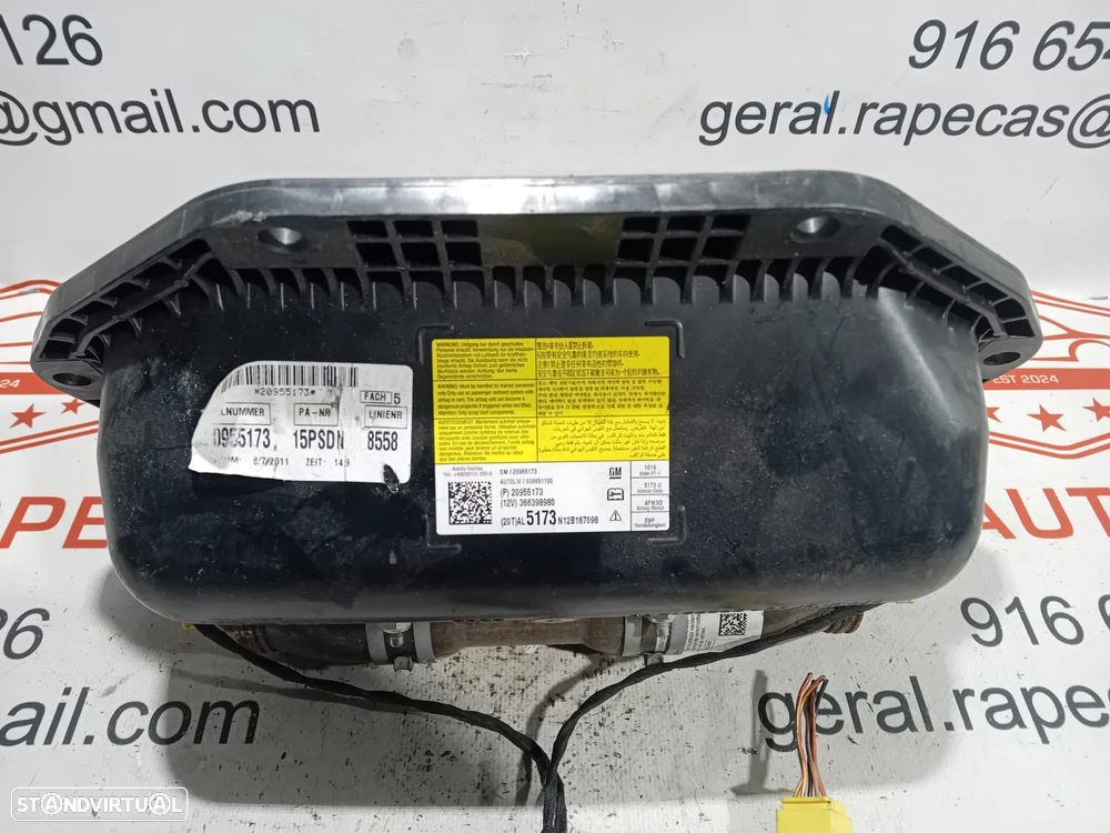 Airbag Tablier Pendura Passageiro Opel Insígnia 0955173 Original - 1