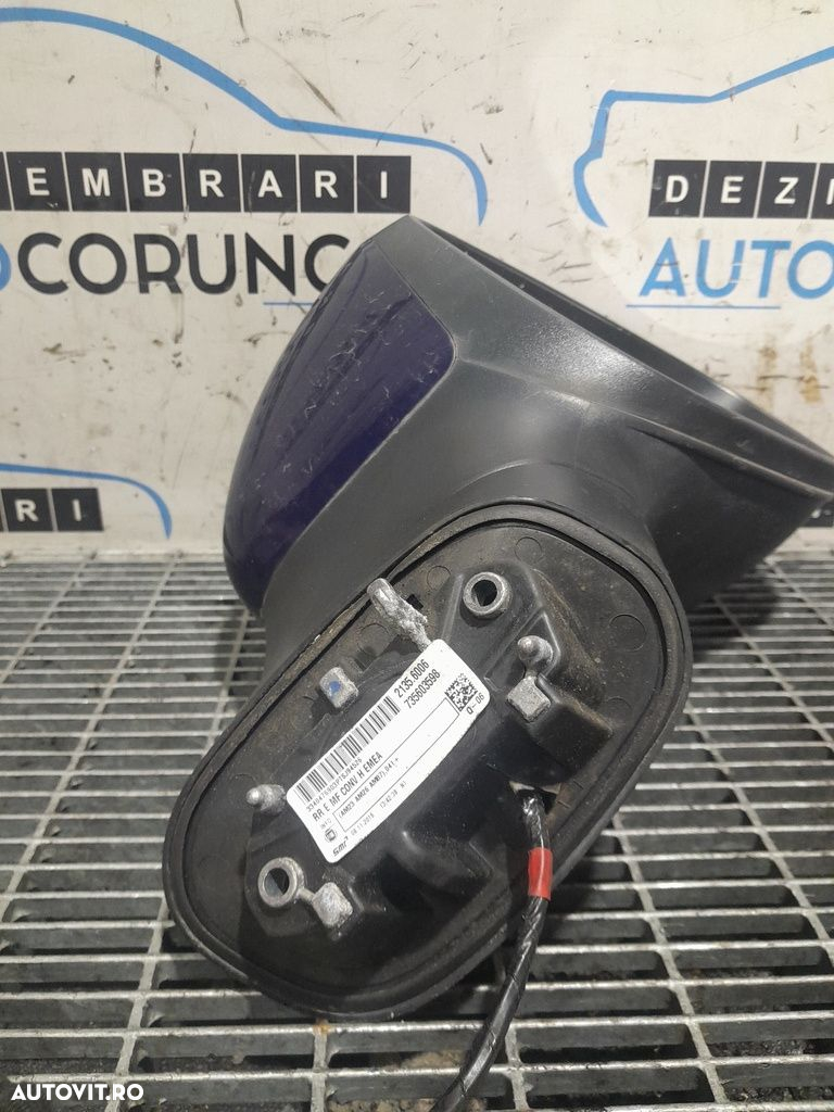 Oglinda dreapta Fiat 500X Cross 2014 - 2018 4 Usi ALBASTRU (1073) Fara rabatare - 3