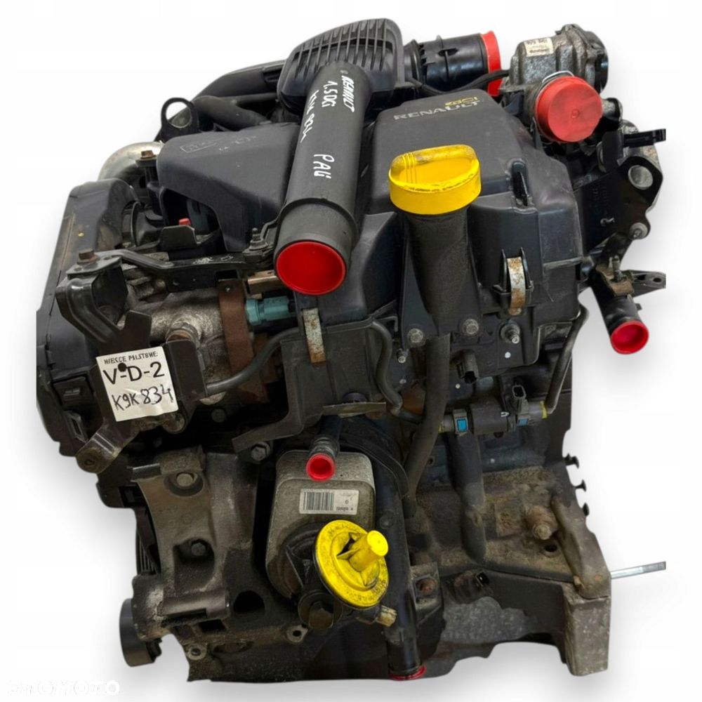 SILNIK K9K834 Renault Megane Scenic III Fluence 1.5 DCI 90KM diesel komplet - 4