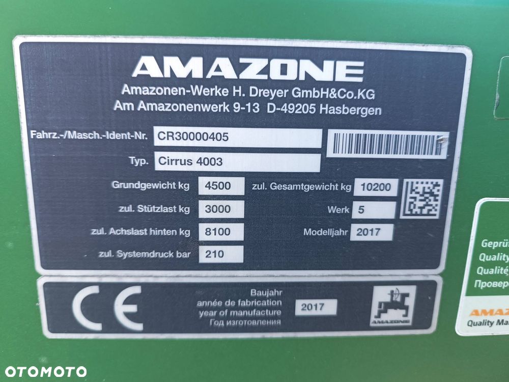 Amazone Cirrus 4003-c - 5