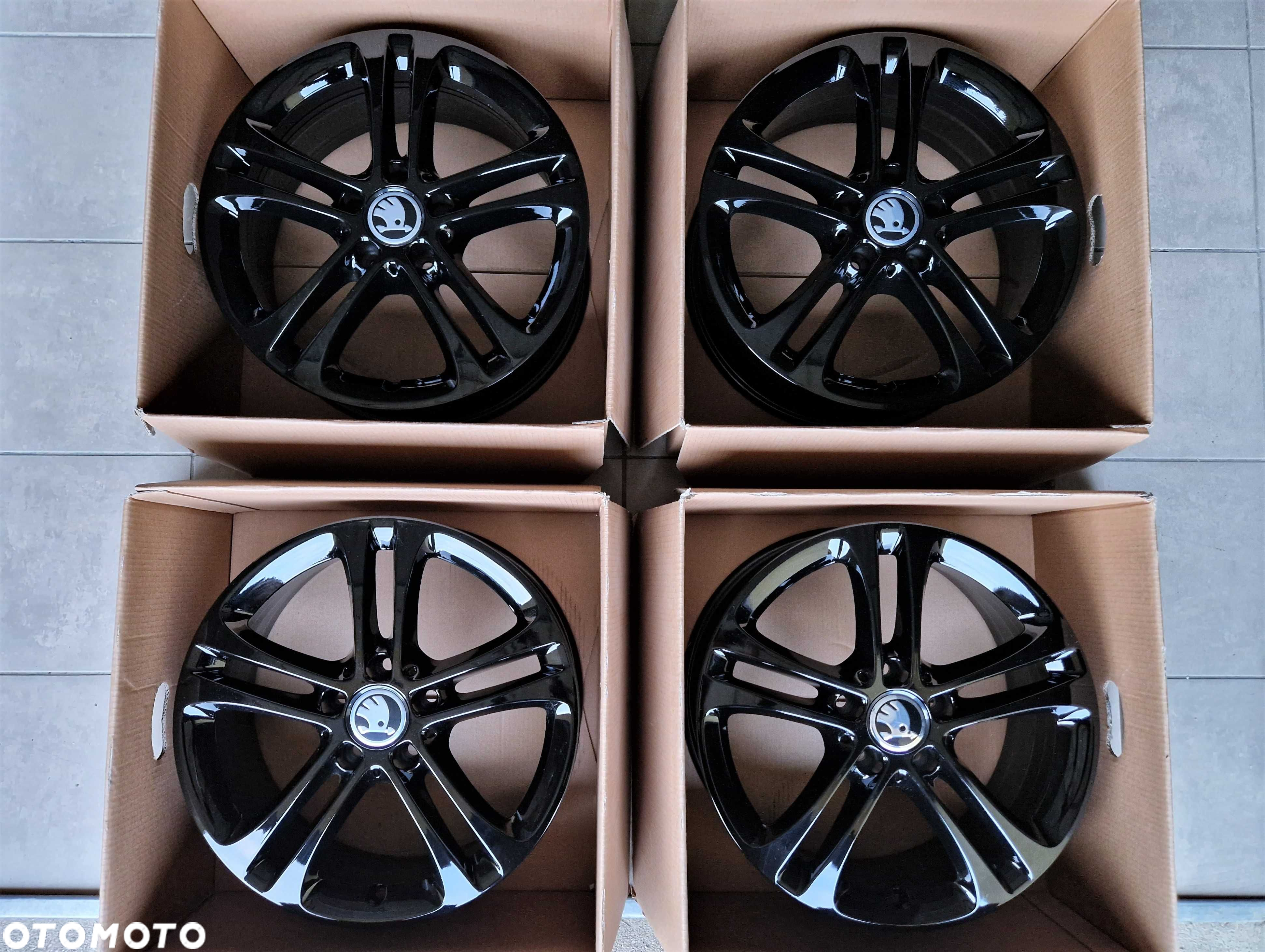 Alufelgi 17 5x112 Skoda Octavia Kodiaq Superb Yeti Karoq Czarne ! 804# - 7