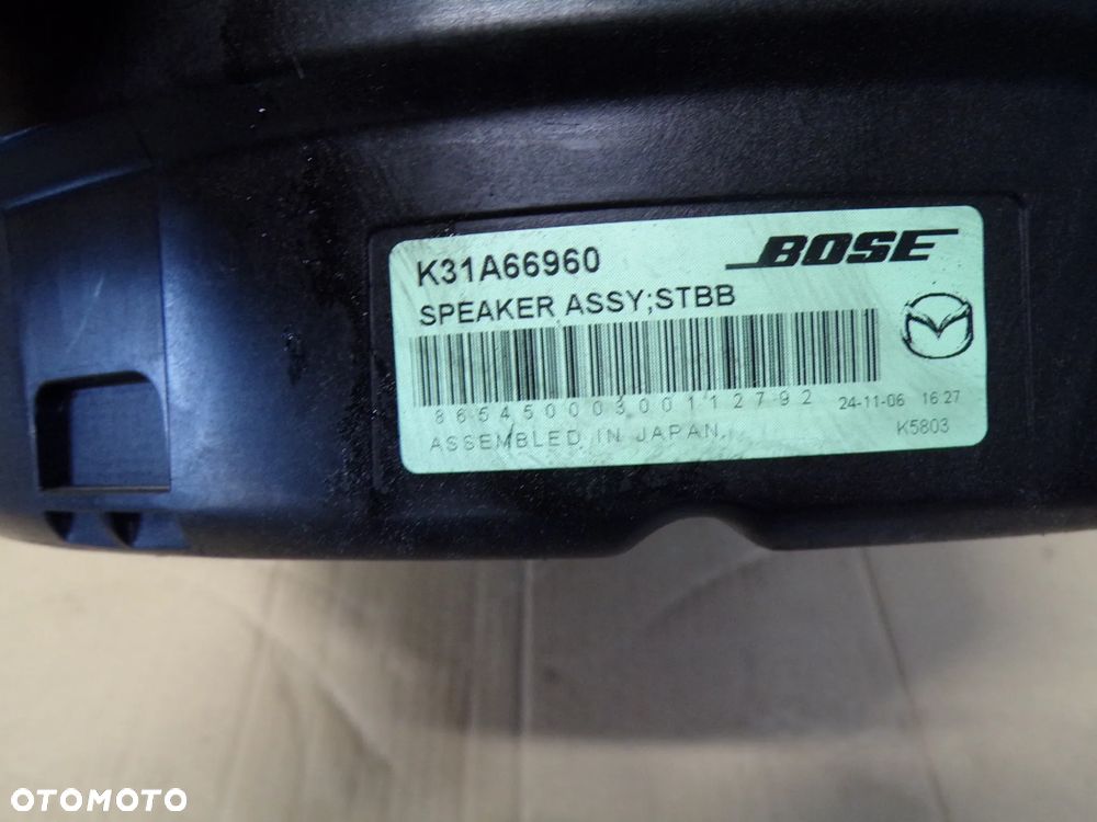 GŁOŚNIK SUBWOOFER BOSE MAZDA CX60 K31A66960 - 2
