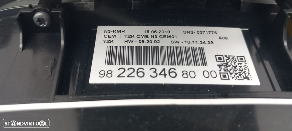 Quadrante / painel de instrumentos CITROËN C3 Aircross II (2R_, 2C_) - 4