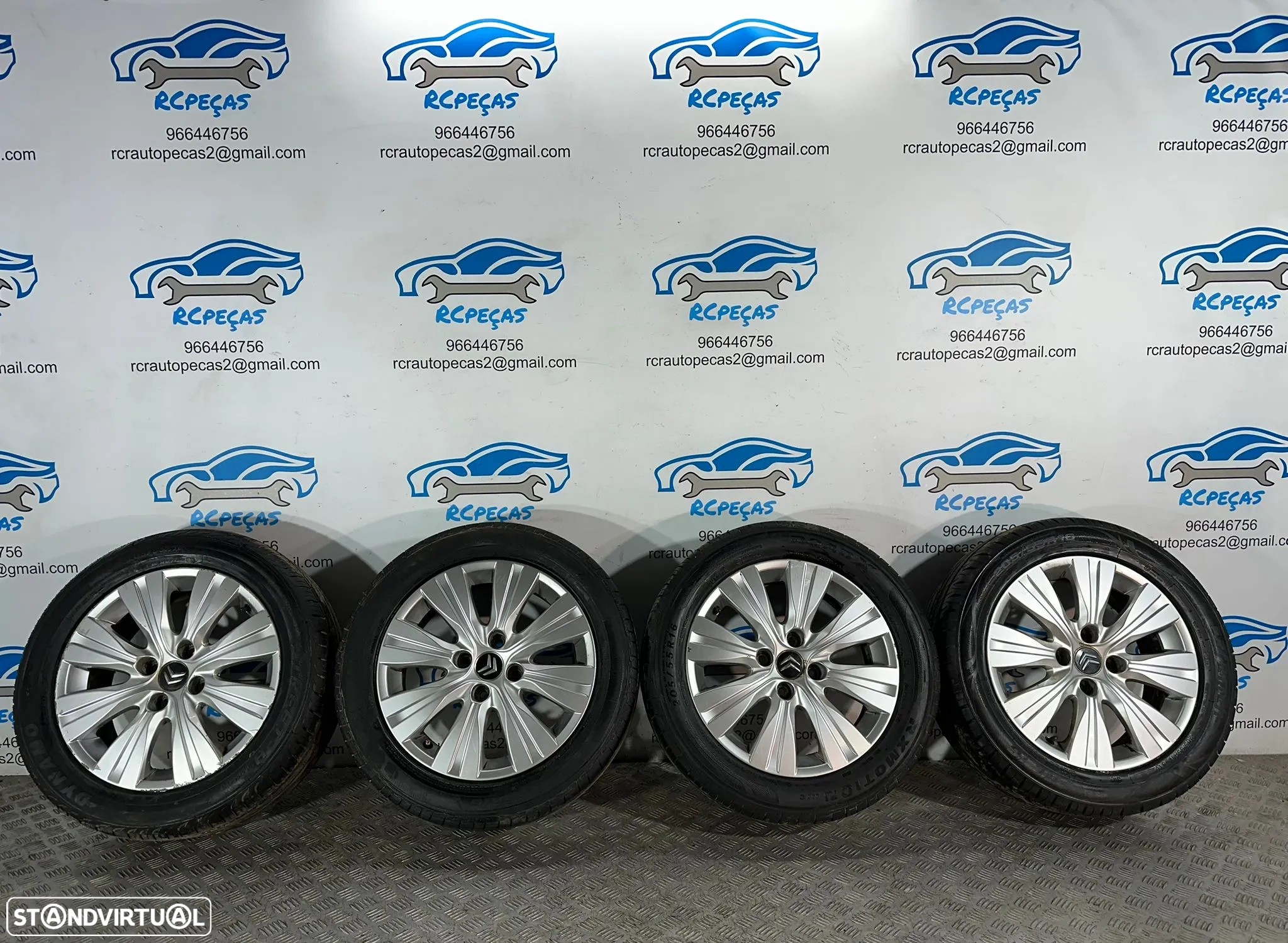 .Conjunto Jantes 16 Originais Citroen C3 Picasso 4x108 6J ET23 9681810880 - 2