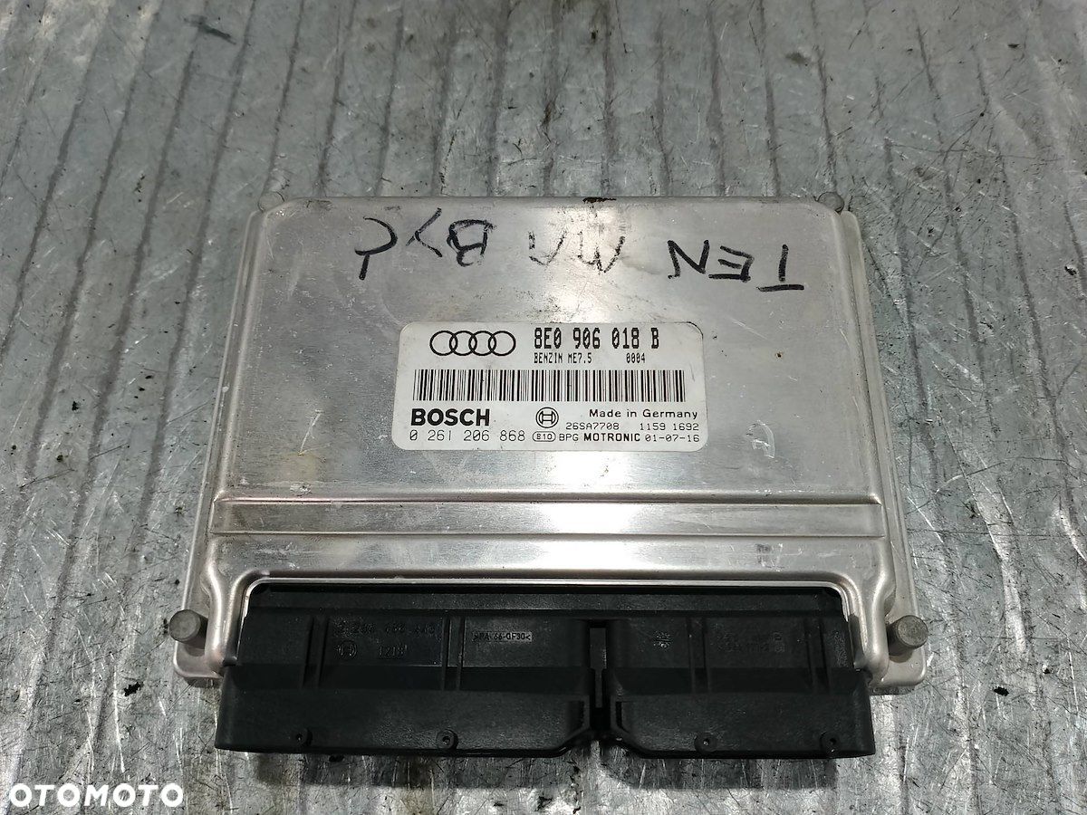 KOMPUTER,STEROWNIK AUDI A4 B6 8E0906018B 0261206868 1.8 - 1